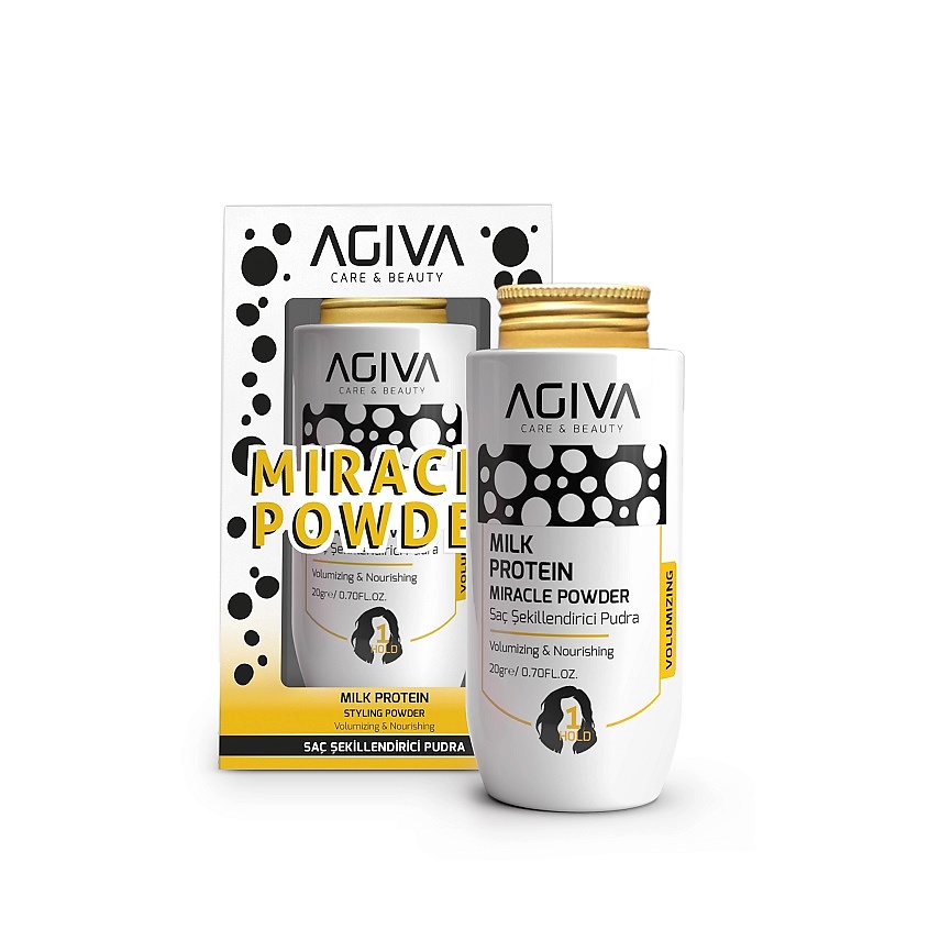 Изображение товара Пудра для укладки волос AGIVA BEAUTY Milk Protein Amino Complex 20 г