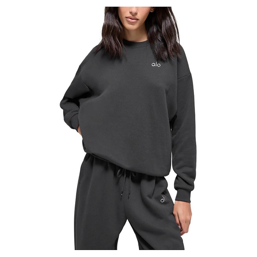 Изображение товара ALO YOGA Свитшот Accolade Crew Neck Pullover, Размер: M , Цвет: Антрацитовый