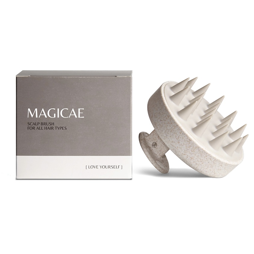 Изображение товара Щетка для массажа головы и мытья волос MAGICAE безопасный эко аксессуар для здоровых волос