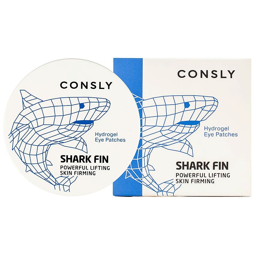Изображение товара Гидрогелевые патчи для глаз CONSLY Hydrogel Shark Fin Eye Patches 60 шт