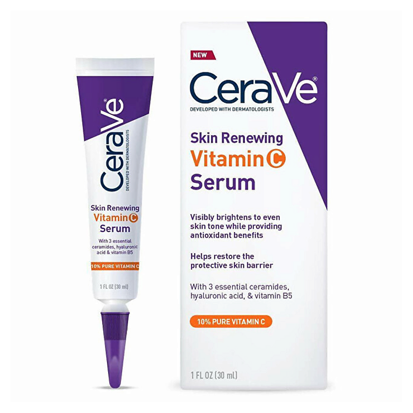 Изображение товара CERAVE Восстанавливающая сыворотка для лица Skin Renewing Vitamin C Serum, 30 мл