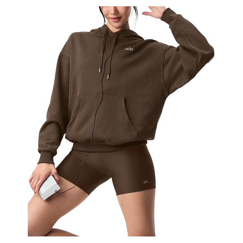 Изображение товара ALO YOGA Худи Accolade Hoodie, Размер: XL, Цвет: Коричневый (Espresso)