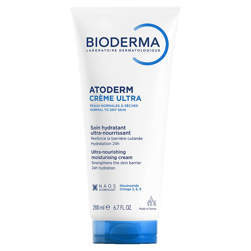 Изображение товара BIODERMA Крем для увлажнения нормальной и сухой кожи лица и тела Atoderm Ultra, 200 мл