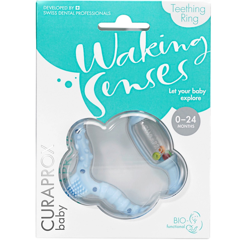 Изображение товара Прорезыватель для зубов CURABABY blue безопасное массажное устройство для малышей