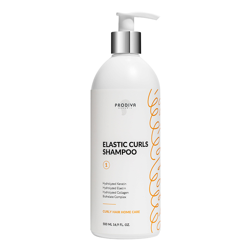 Изображение товара PRODIVA Шампунь для кудрявых и вьющихся волос ELASTIC CURLS, 500 мл
