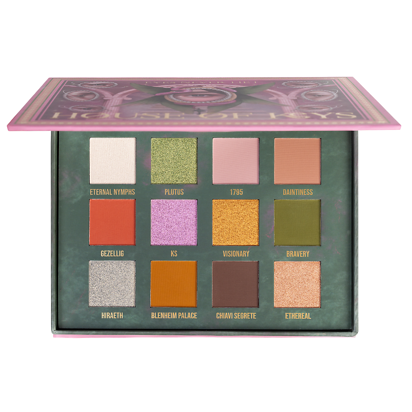 Изображение товара Палетка теней HOUSE OF KEYS EYES NEVER LIE часть I 12 оттенков для выразительного макияжа глаз