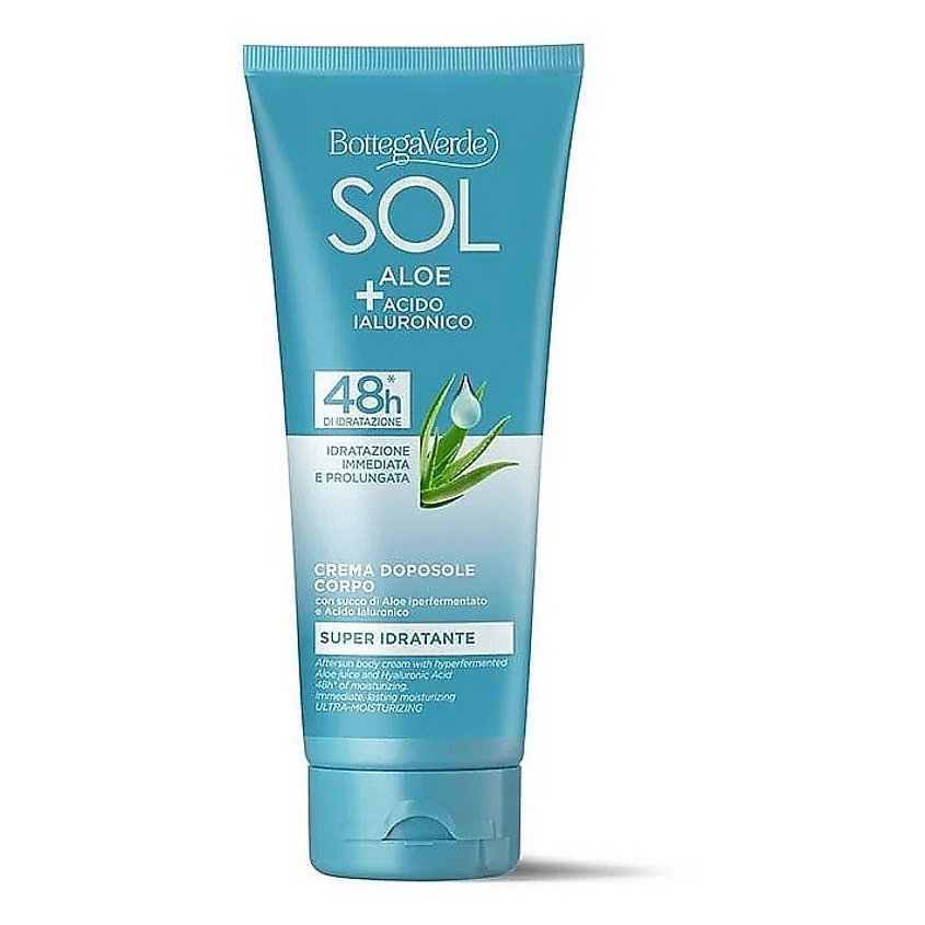 Изображение товара BOTTEGA VERDE Крем для тела после загара Sol Aloe + Hyaluronic Acid, 200 мл