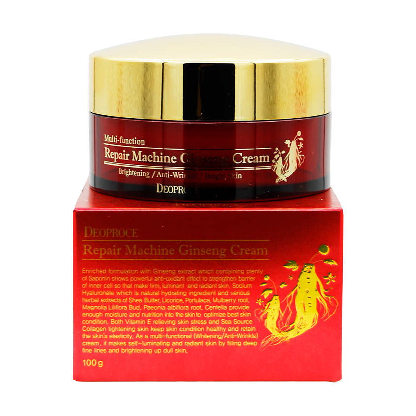 Изображение товара Антивозрастной крем для лица с экстрактом женьшеня DEOPROCE 100 г
