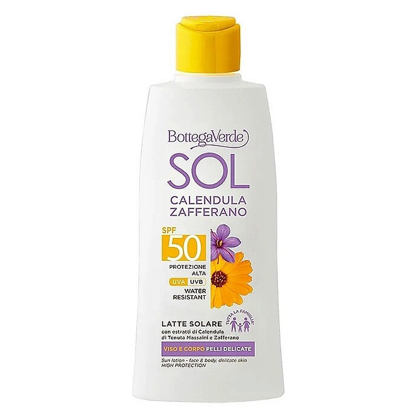 Изображение товара Солнцезащитный лосьон для тела Bottega Verde Sol Calendula Zafferano SPF50