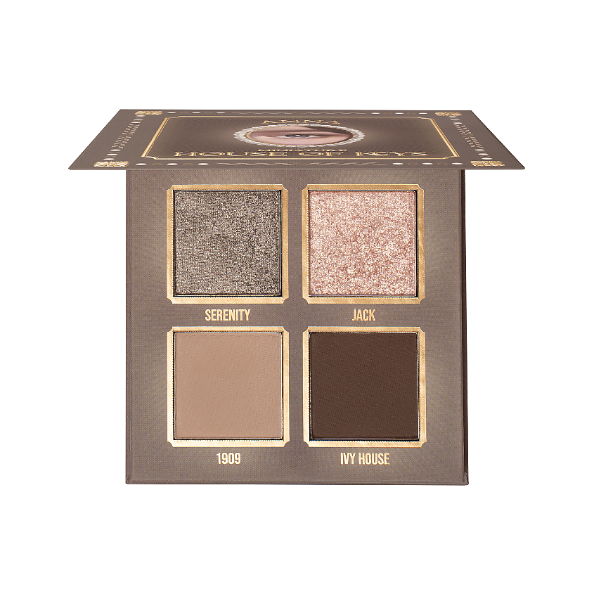 Изображение товара Миниатюрная нюдовая палетка теней HOUSE OF KEYS ANNA, 4 оттенка для повседневного и вечернего макия