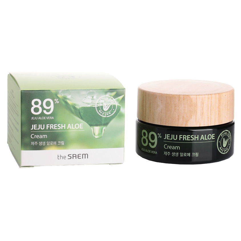 Изображение товара THE SAEM Крем для лица с алоэ Jeju Fresh Aloe Cream, 1 шт.
