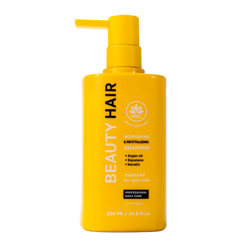 Изображение товара NAME SKIN CARE Шампунь для волос Интенсивное питание с маслом Арганы и Кератином BEAUTY HAIR, 500 мл