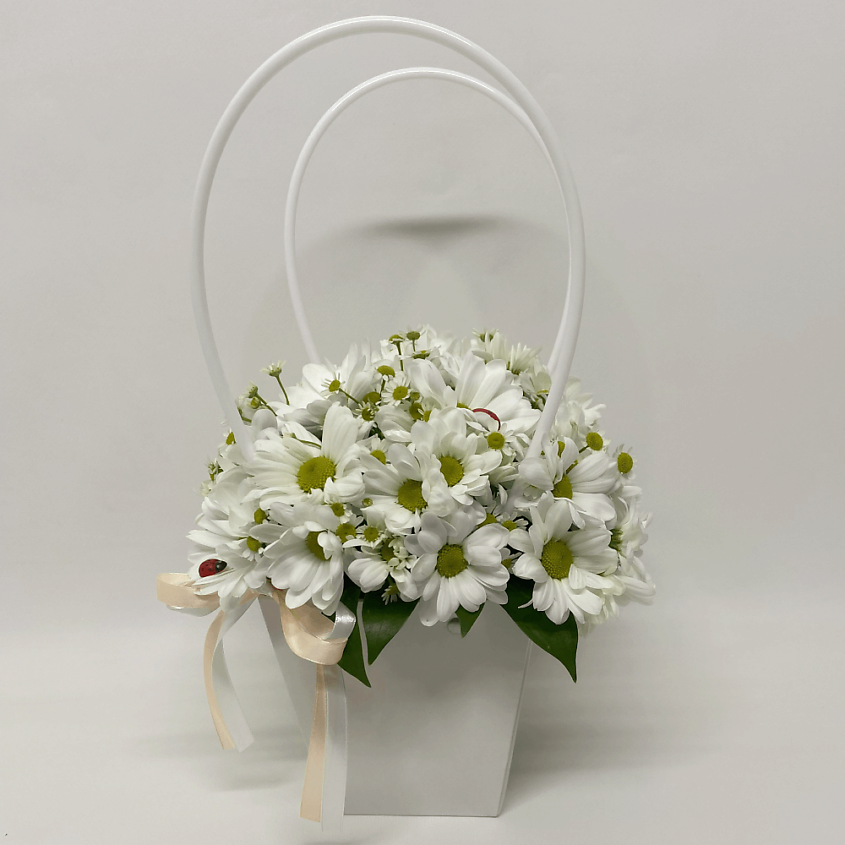 Изображение товара ЗЕФИРКО Ромашки для Наташки - красивый букет живых цветов