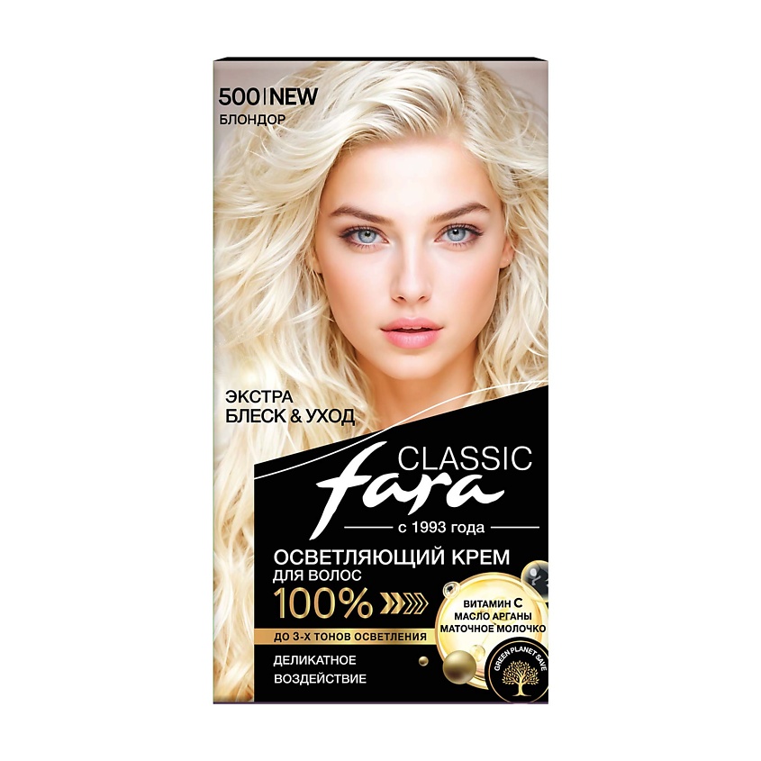 Изображение товара Стойкая крем-краска для волос FARA Classic 536 Русый пепельно-коричневый 7.17