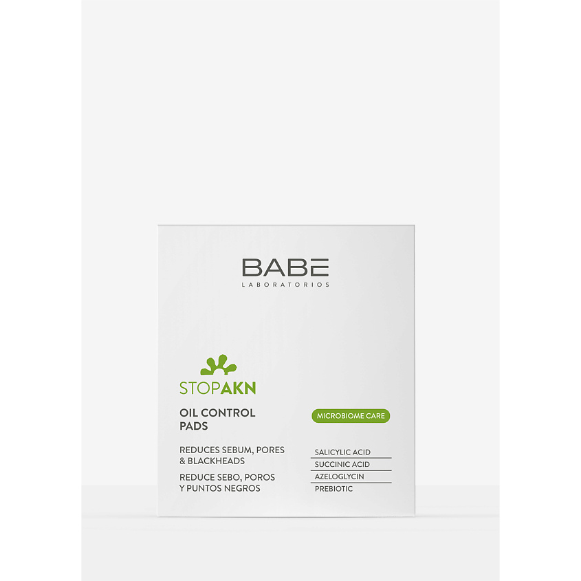Изображение товара BABE STOP AKN Тонизирующие диски для лица Контроль жирности и сужение пор, 60 шт.
