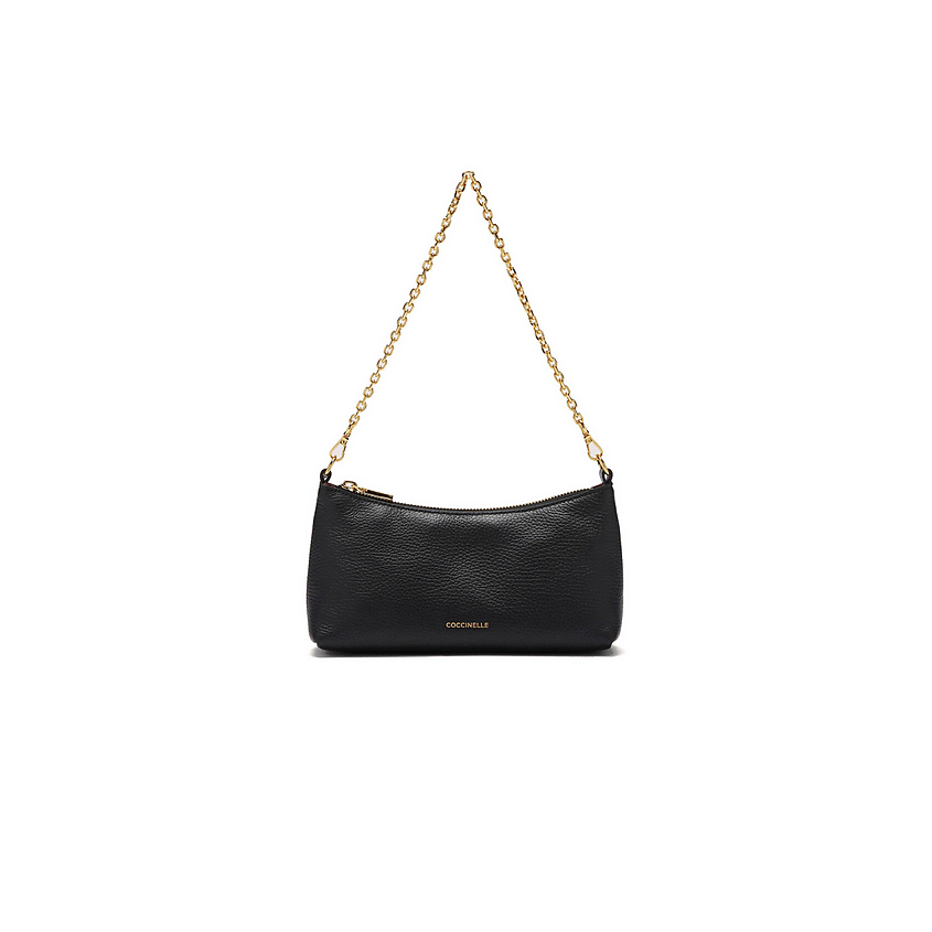 Изображение товара Coccinelle Aura Mini Bag Grained Leather Черная женская сумка мини