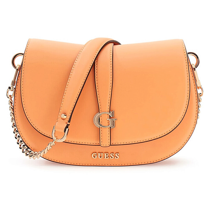Изображение товара GUESS Сумка кросс-боди Carrie Flap Shoulder Bag, Цвет: Оранжевый