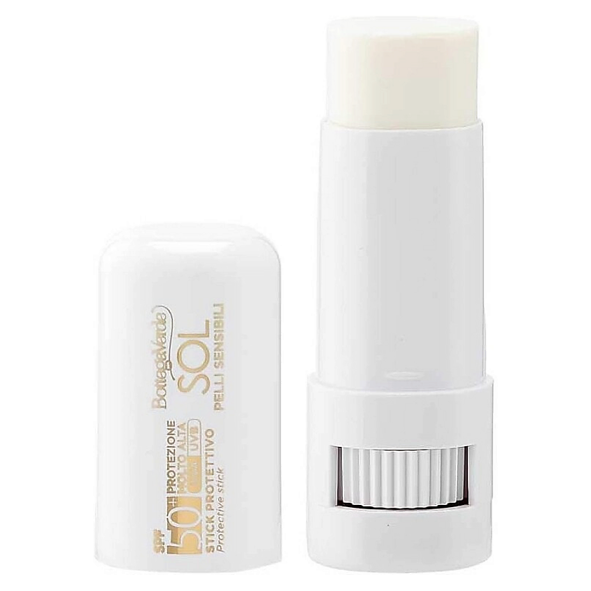 Изображение товара BOTTEGA VERDE Солнцезащитный стик для чувствительной кожи Sol Sensitive Protective Stick SPF50+, 9 мл
