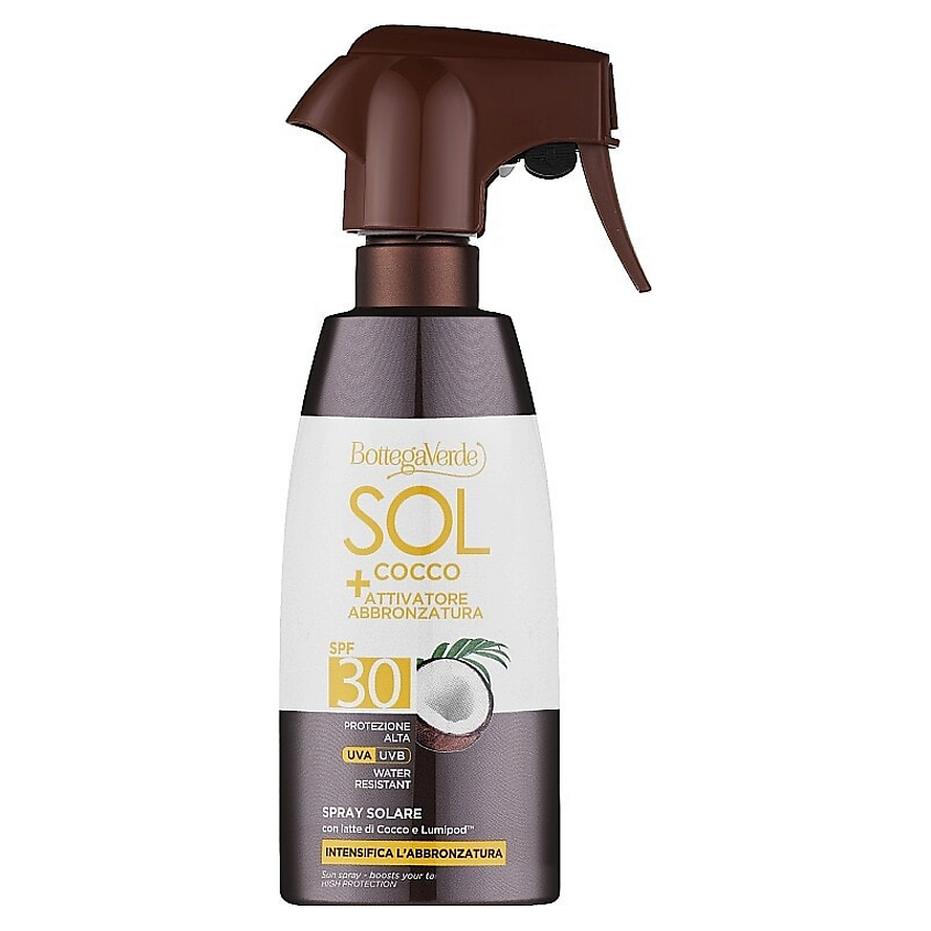 Изображение товара Солнцезащитный спрей BOTTEGA VERDE SOL Cocco + Tan Activator SPF30 200 мл