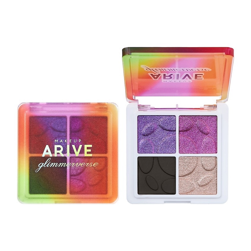 Изображение товара ARIVE MAKEUP Палетка теней Glimmerverse Invented Ethos Multichrome Eyeshadow Quad, Loud Luxury, 5 г