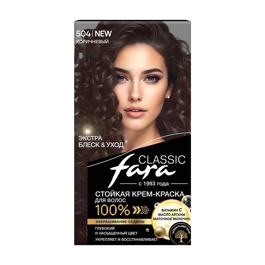 Изображение товара Краска для волос FARA Classic 536 Русый пепельно-коричневый 7.17