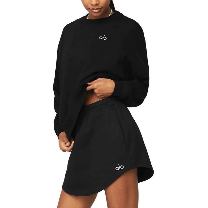 Изображение товара ALO YOGA Свитшот Accolade Crew Neck Pullover, Цвет: Черный, Размер: XXS