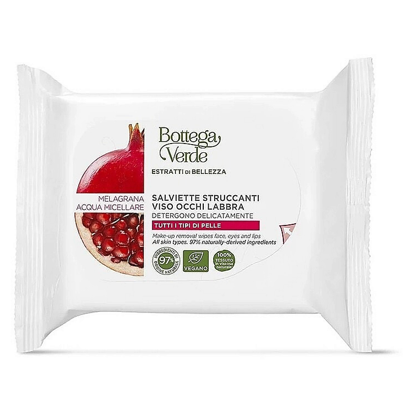 Изображение товара Салфетки для снятия макияжа Bottega Verde Beauty Extracts Make-up Remover Wipes