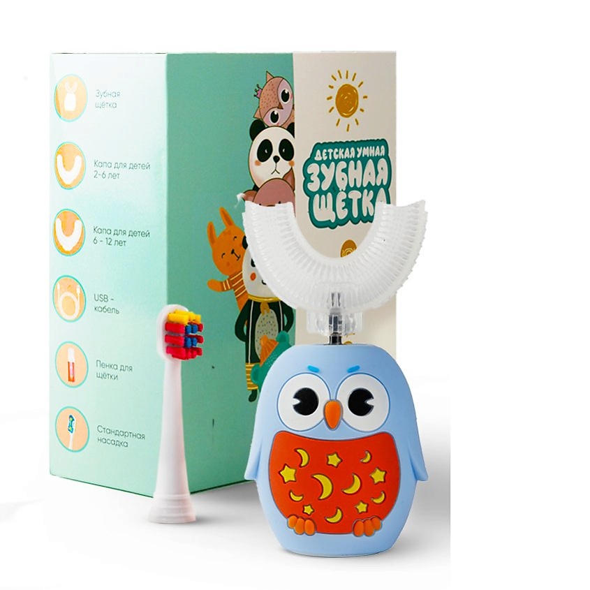 Изображение товара CASADOMY Электрическая зубная щетка детская, Голубой