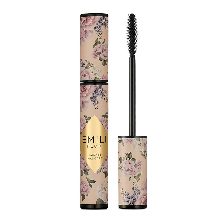 Изображение товара Удлиняющая тушь для ресниц EMILI FLOR Volume Mascara Черная с фиксированием формы