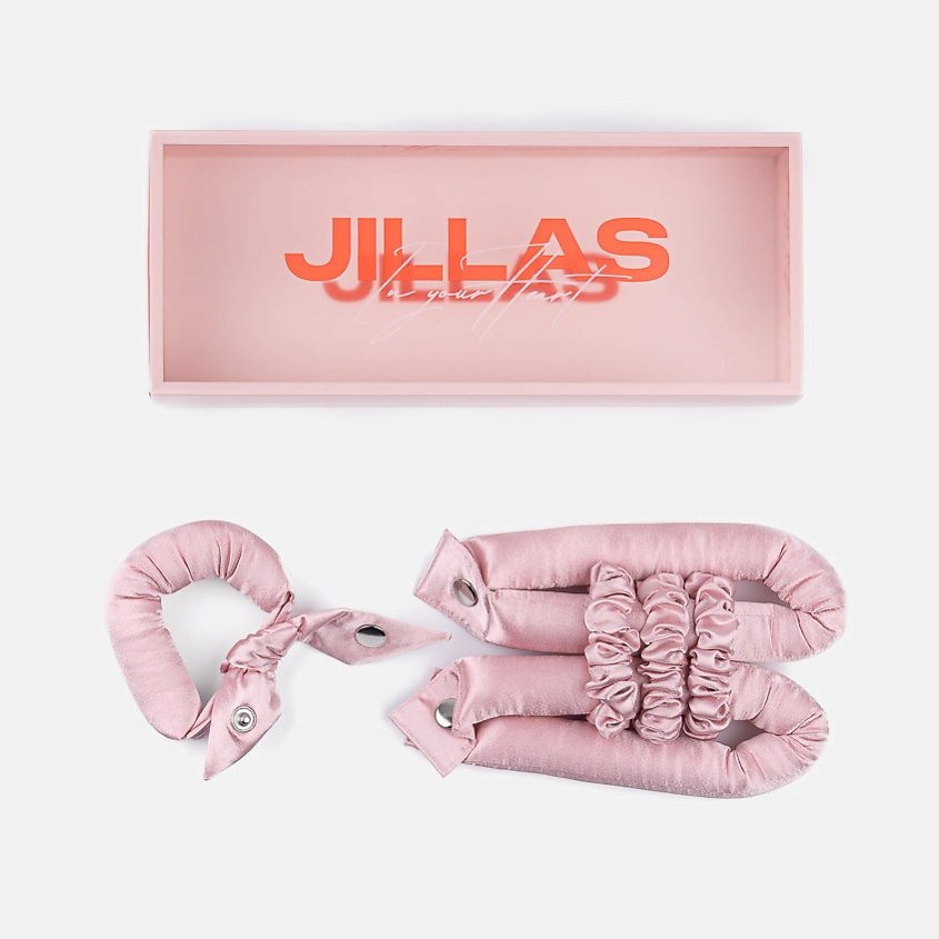 Изображение товара JILLAS classic compact 2.0 Бигуди с лентой для челки light pink 1 шт