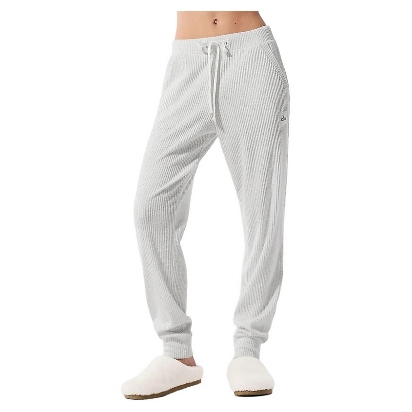 Изображение товара ALO YOGA Брюки Muse Sweatpant, Цвет: Cветло-серый (White Heather), Размер: S