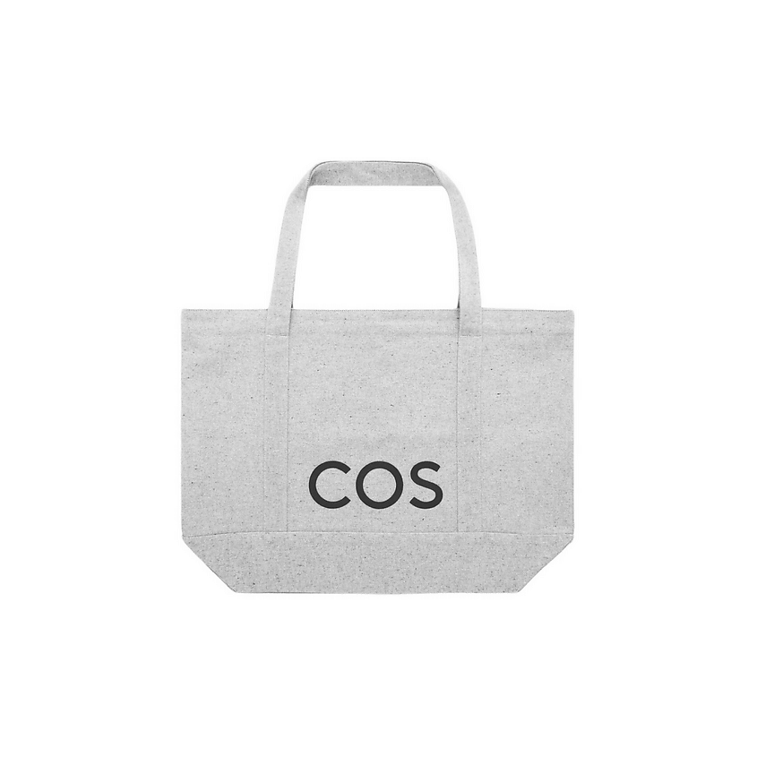 Изображение товара COS Сумка шоппер унисекс для покупок cotton tote bag, Серый