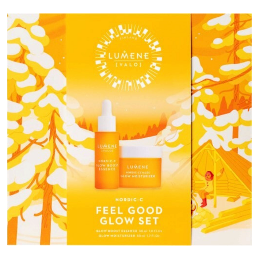 Изображение товара Набор для ухода за кожей LUMENE Feel Good Glow Крем и Эссенция 30мл+50мл