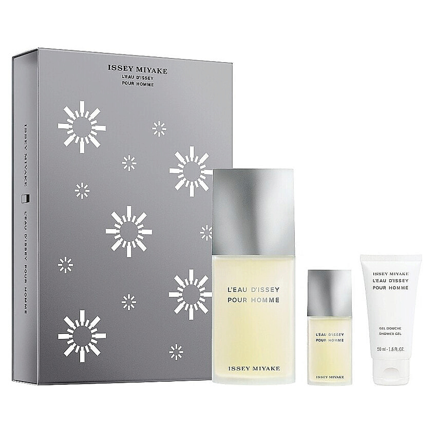 Изображение товара ISSEY MIYAKE Набор L'Eau D'Issey: туалетная вода + гель для душа + туалетная вода (миниатюра), 125 мл + 15 мл + 50 мл
