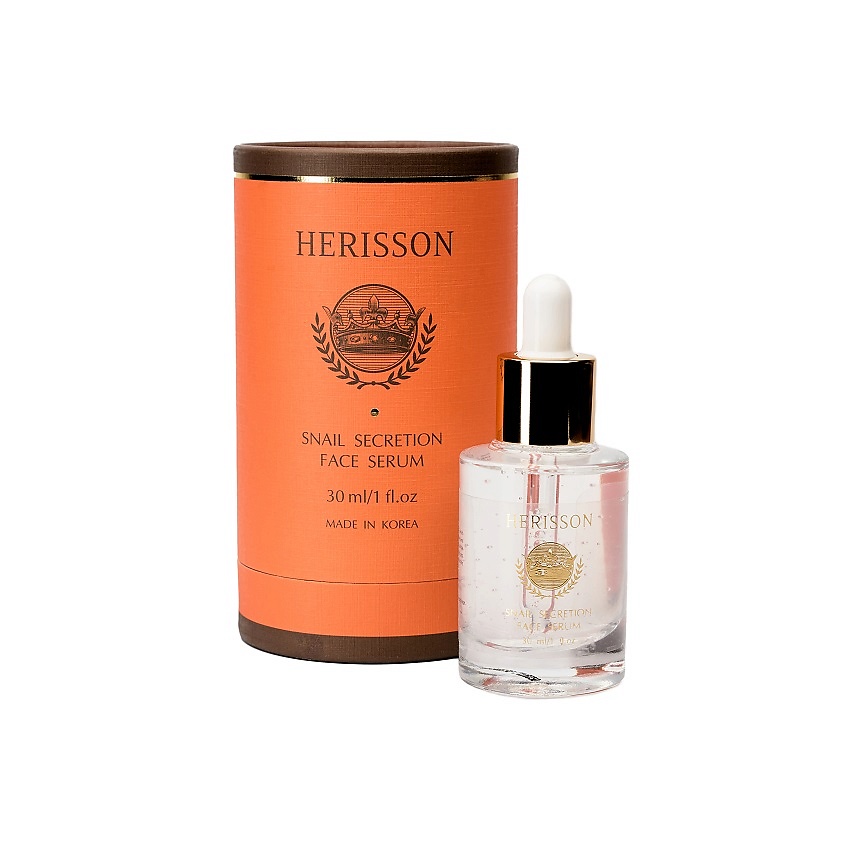 Изображение товара HERISSON Сыворотка для лица "с секретом улитки" Snail Secretion Face Serum, 30 мл