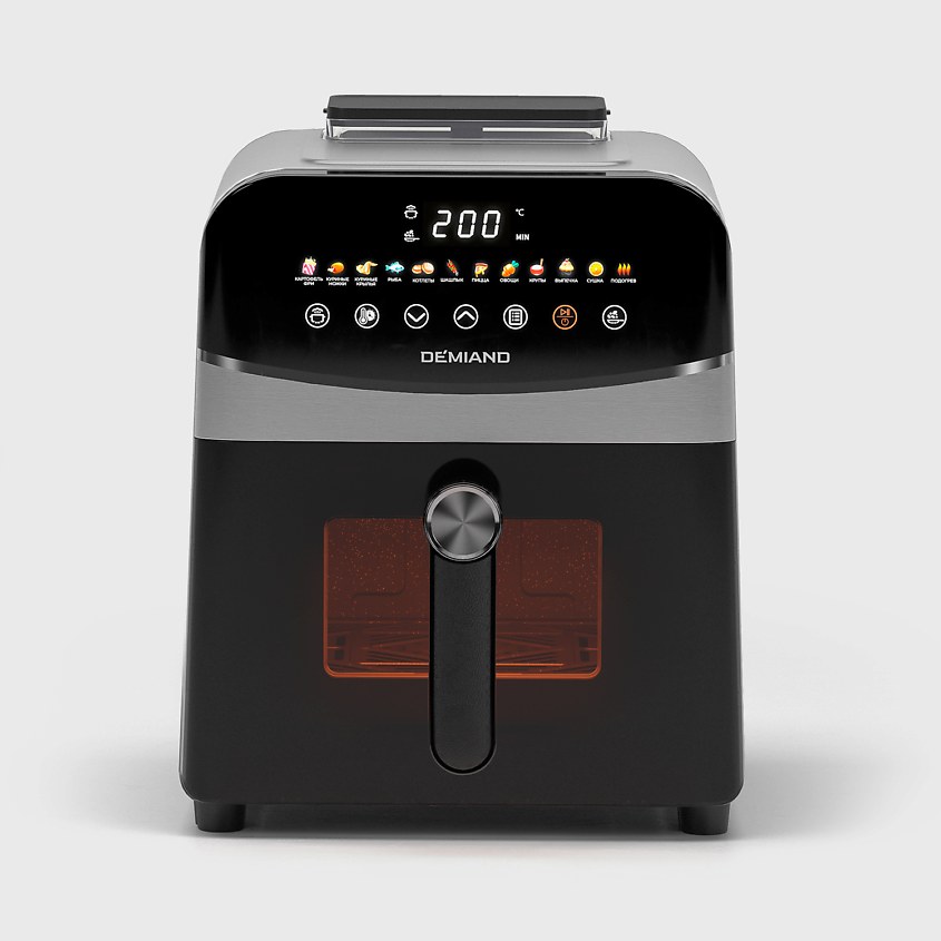 Изображение товара Демиянд Аэрогриль SANDERS DK-2200 с Wi-Fi и паром, 6 л, металический