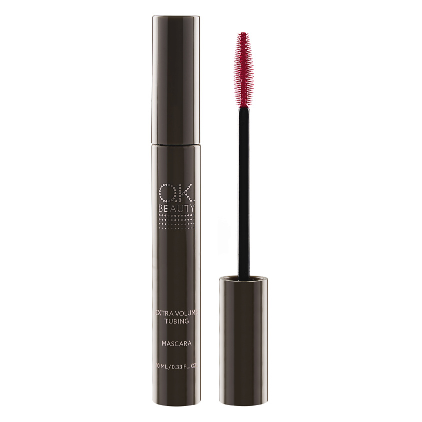 Изображение товара OK BEAUTY Термо тушь для ресниц с эффектом объема, Burgundy, влагостойкая