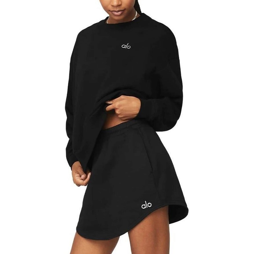 Изображение товара ALO YOGA Свитшот Accolade Crew Neck Pullover, Цвет: Черный, Размер: M