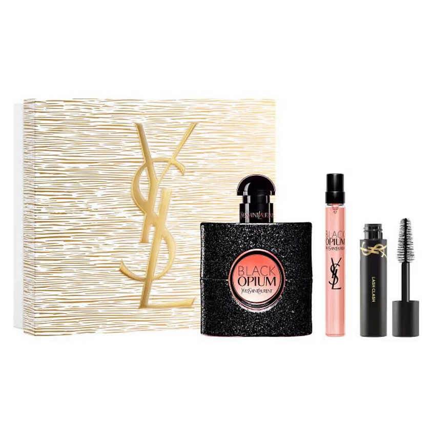 Изображение товара YVES SAINT LAURENT Набор Black Opium: Парфюмерная вода + Парфюмерная вода в дорожном формате + Тушь, 50 мл + 10 мл + 9 мл