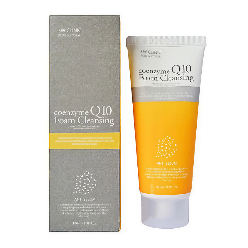 Изображение товара 3W CLINIC Пенка для умывания с коэнзимом Q10, 1 шт.