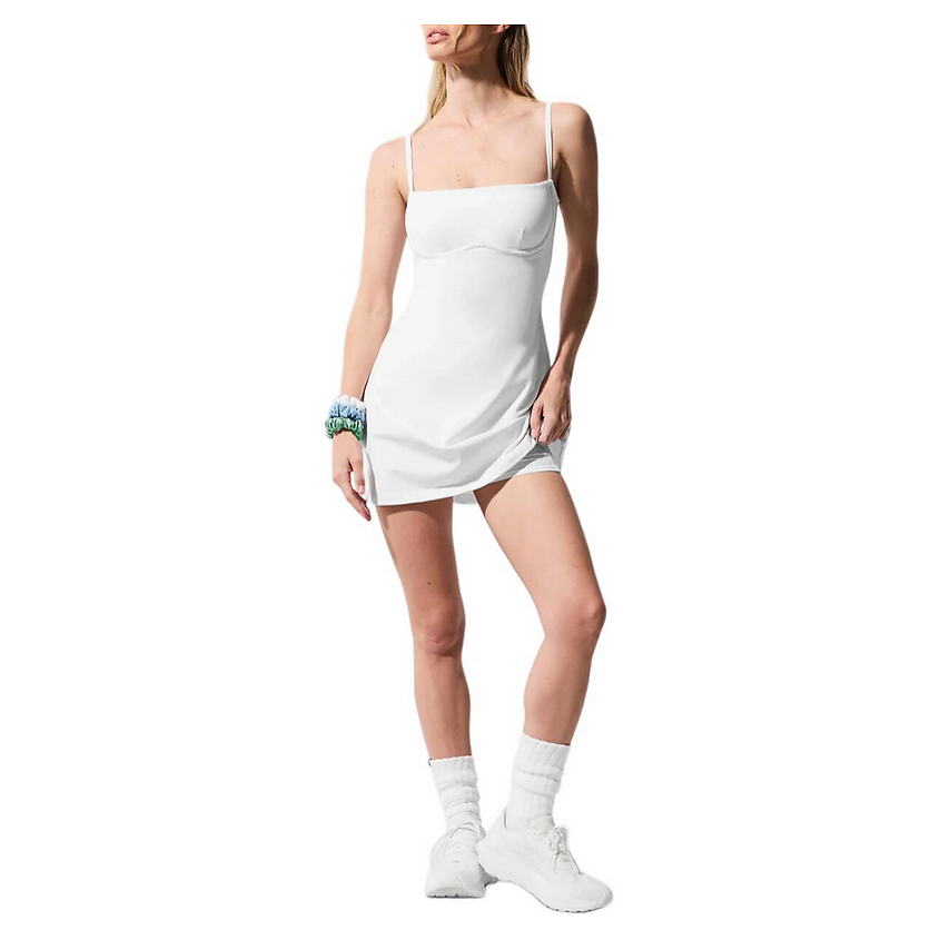 Изображение товара ALO YOGA Платье Airbrush Streamlined Dress, Размер: S, Цвет: Белый
