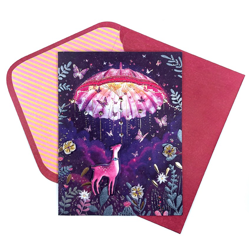 Изображение товара Дизайнерская открытка Жизнь состоит из чудес 17*13 см с конвертом