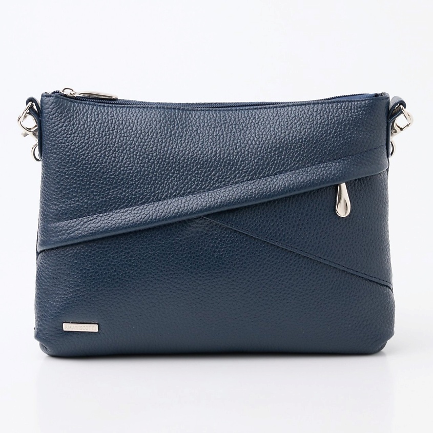 Изображение товара Женская кожаная сумка кросс-боди с карманами для документов и смартфона