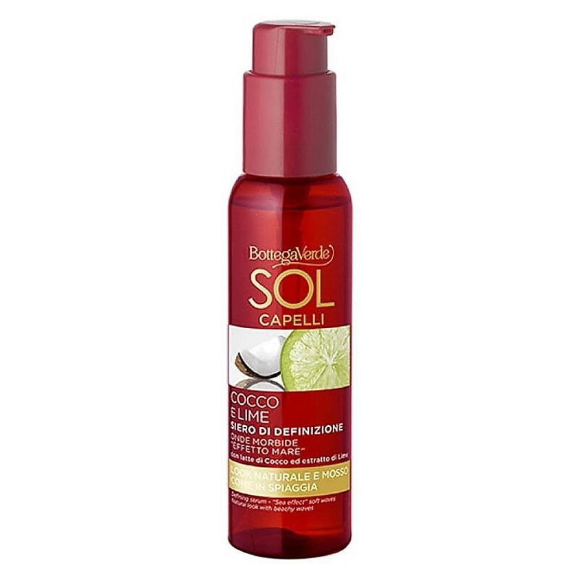 Изображение товара BOTTEGA VERDE Сыворотка для укладки волос Sol Hair Coconut Milk & Lime Defining Serum, 100 мл
