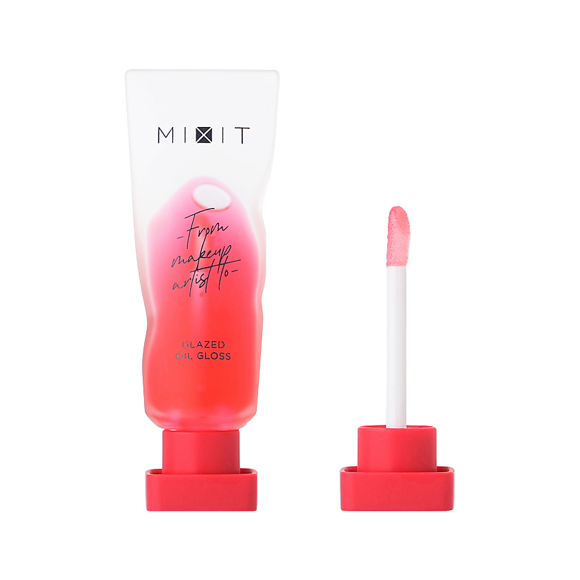 Изображение товара Масло-блеск для губ MIXIT алый 5 мл с эффектом глянца и ухода