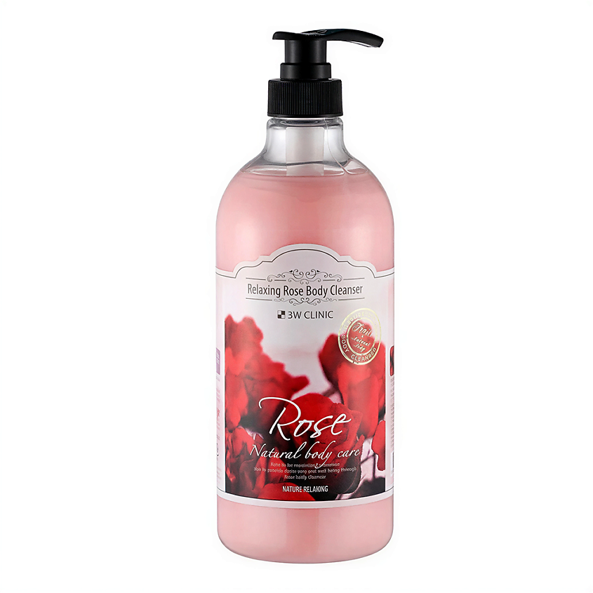 Изображение товара 3W CLINIC Расслабляющий гель для душа "Роза" RELAXING ROSE BODY CLEANSER, 1 шт.
