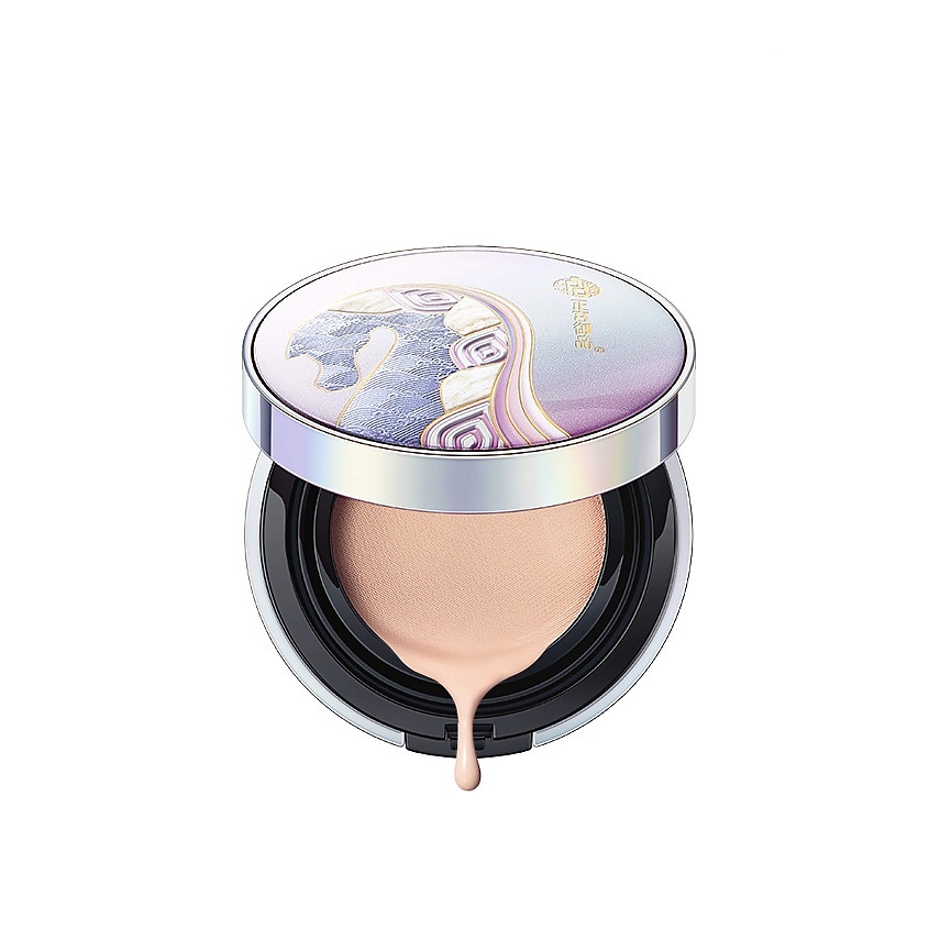 Изображение товара Кушон для лица Pegasus Psychedelic N02 Natural 10 г — легкое увлажняющее тональное средство с натур