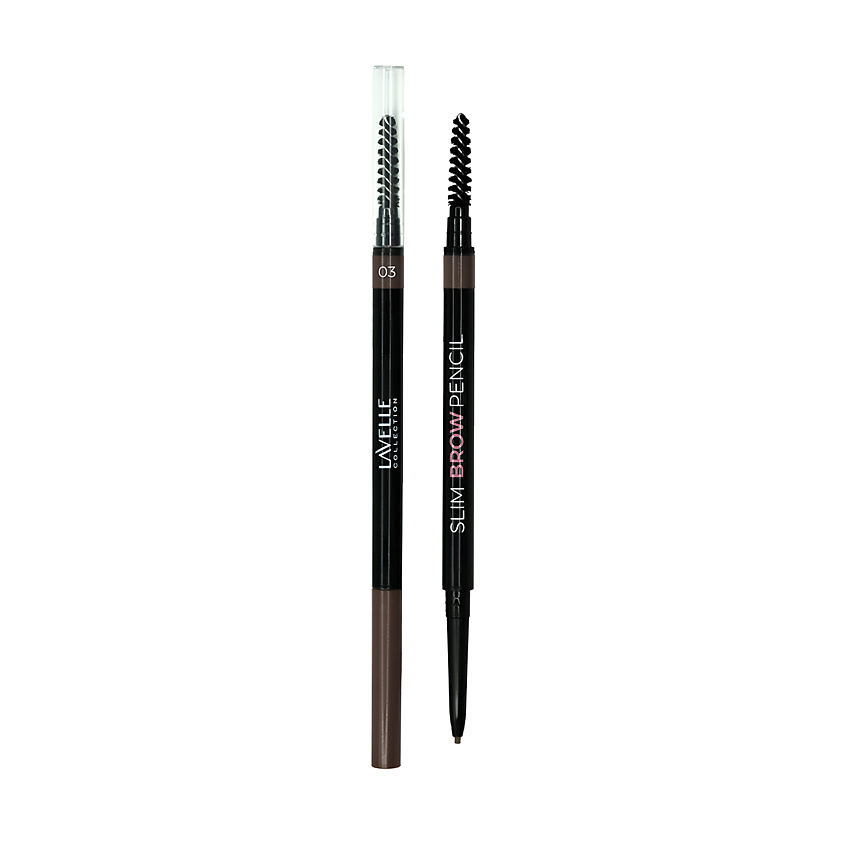 Изображение товара LAVELLE COLLECTION Карандаш для бровей автоматический Slim Brow Pencil 03 темно-коричневый