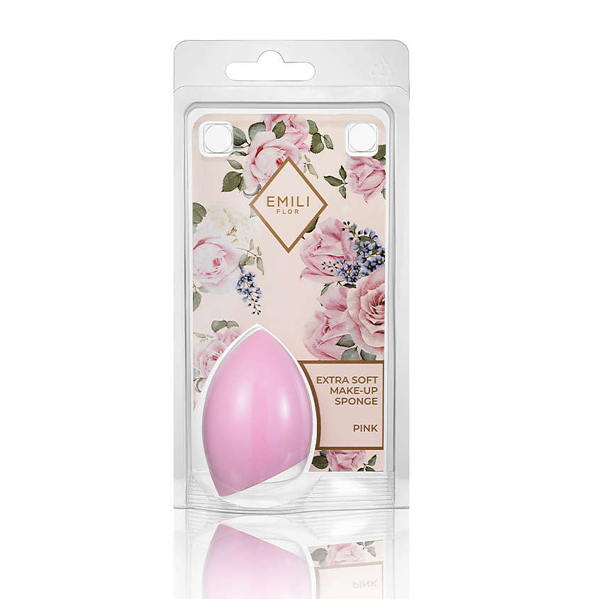Изображение товара Спонж для макияжа EMILI FLOR PINK 1 шт. гипоаллергенный, для лица