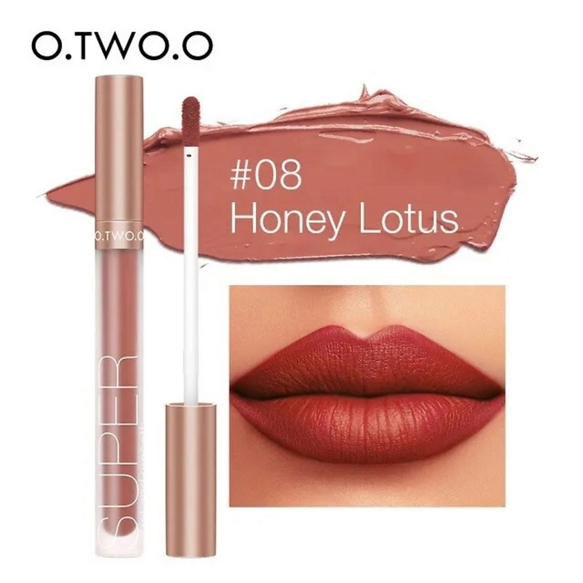 Изображение товара O.TWO.O Матовый блеск для губ Honey Whisper №08 Honey Lotus